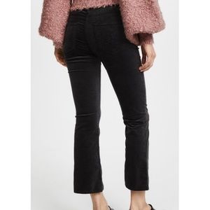 AG JEANS Navy Jodi Crop Velvet Jeans